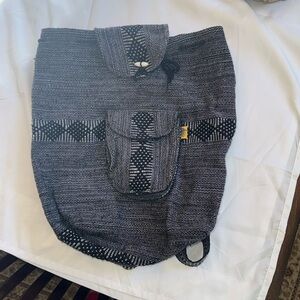 Pinzon Artison Striped Backpack Purse Bag Hippie 13"X14"- Boho Aztec